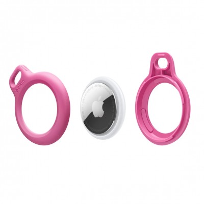 Belkin Secure Holder with Key Ring for AirTag – Pink (HNPT2, F8W973dsPNK)