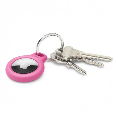 Belkin Secure Holder with Key Ring for AirTag – Pink (HNPT2, F8W973dsPNK)