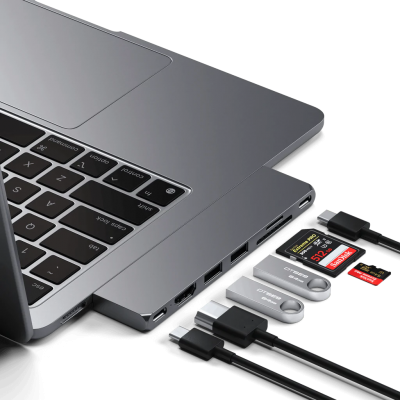 Тонкий концентратор Satechi Pro Hub Slim - Space Gray (ST-HUCPHSM)