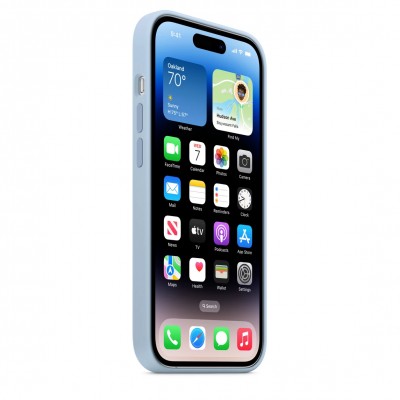 Apple iPhone 14 Pro Silicone Case with MagSafe - Sky (MQUJ3)