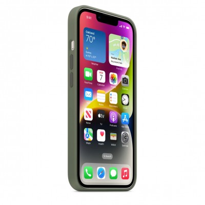 Apple iPhone 14 Silicone Case with MagSafe - Olive (MQU83)