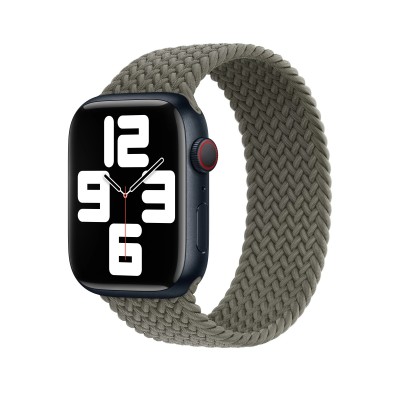 Apple Olive Braided Solo Loop - Size 6 для Apple Watch 38/40/41mm (MQY43)