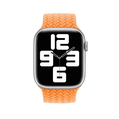 Apple Bright Orange Braided Solo Loop - Size 3 для Apple Watch 42/44/45/49mm (MQYL3)