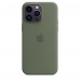 Apple iPhone 14 Pro Max Silicone Case with MagSafe - Olive (MQUN3)