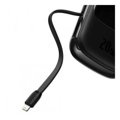 Внешний аккумулятор Baseus Qpow Digital Display Quick Charging Power Bank 20W 20000mAh Black (PPQD-H01)