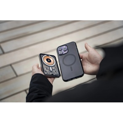 Портативное зарядное устройство LAUT Power Charge Crystal with MagSafe Power Bank 5000mAh - Black (L_PCC_BK)
