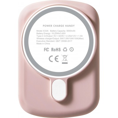 Портативное зарядное устройство LAUT Power Charge Handy with MagSafe Power Bank 5000mAh - Pink (L_PCH_PM)