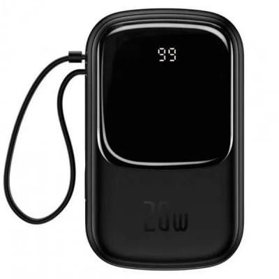 Зовнішній акумулятор Baseus Qpow Digital Display Quick Charging Power Bank 20W 20000mAh Black (PPQD-H01)