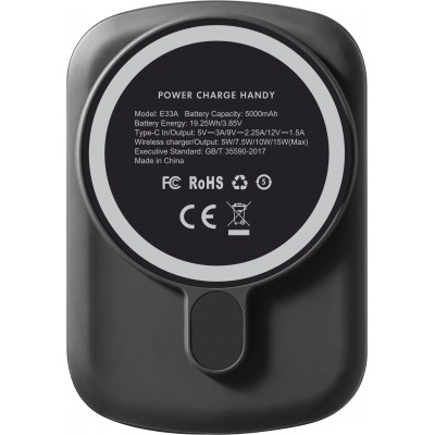 Портативное зарядное устройство LAUT Power Charge Handy with MagSafe Power Bank 5000mAh - Black (L_PCH_BM)