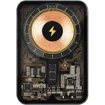 Портативное зарядное устройство LAUT Power Charge Crystal with MagSafe Power Bank 5000mAh - Black (L_PCC_BK)