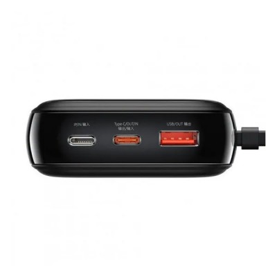 Внешний аккумулятор Baseus Qpow Digital Display Quick Charging Power Bank 20W 20000mAh Black (PPQD-H01)