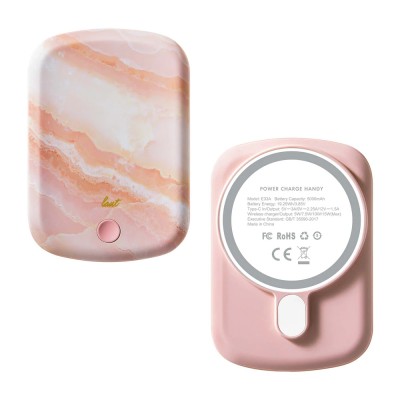 Портативное зарядное устройство LAUT Power Charge Handy with MagSafe Power Bank 5000mAh - Pink (L_PCH_PM)