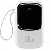Внешний аккумулятор Baseus Qpow Digital Display Quick Charging Power Bank 20W 20000mAh White (PPQD-H02)
