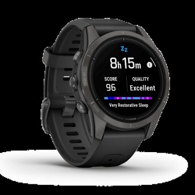 Смарт-часы Garmin Epix Pro (Gen 2) Sapphire Edition, 42 mm Carbon Grey DLC Titanium with Black Band (010-02802-15)