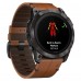 Смарт-часы Garmin Epix Pro (Gen 2) Sapphire Edition | 51 mm Carbon Grey DLC Titanium with Chestnut Leather Band (010-02804-30)