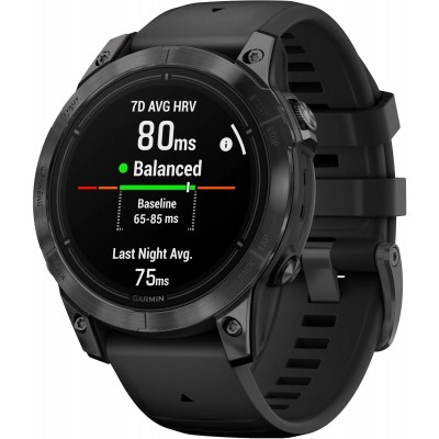 Смарт-часы Garmin Epix Pro (Gen 2) Standard Edition, 47 mm Slate Gray with Black Band (010-02803-00/01)