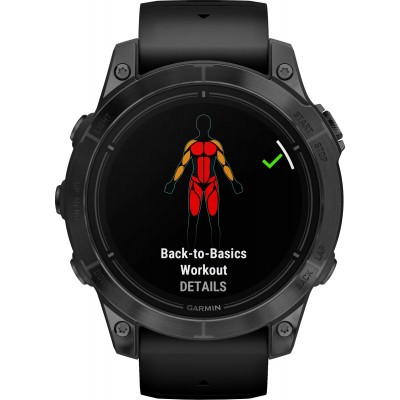 Смарт-часы Garmin Epix Pro (Gen 2) Standard Edition, 47 mm Slate Gray with Black Band (010-02803-00/01)