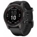 Смарт-часы Garmin Fenix 7S Pro Sapphire Solar Edition | 42 мм Carbon Gray DLC Titanium with Black Band (010-02776-11)