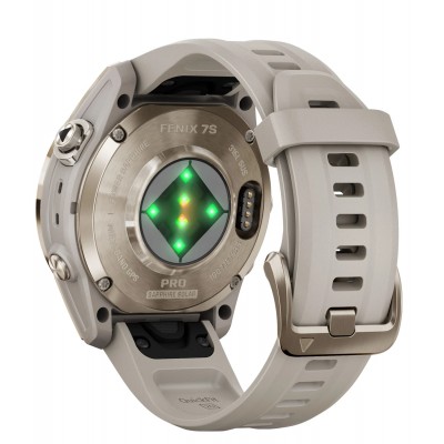 Смарт-часы Garmin Fenix 7S Pro Sapphire Solar Edition | 42 мм Soft Gold with Light Sand Band (010-02776-15)