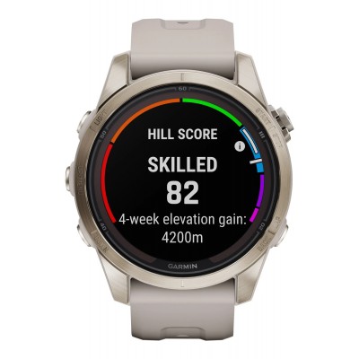Смарт-часы Garmin Fenix 7S Pro Sapphire Solar Edition | 42 мм Soft Gold with Light Sand Band (010-02776-15)