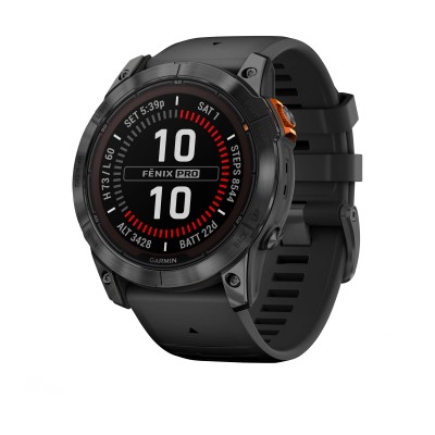 Смарт-годинник Garmin Fenix 7X Pro Solar Edition 51мм Slate Gray with Black Band (010-02778-01)