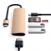 Satechi Slim V2 Aluminum Type-C Multi-Port Adapter 4K Gold (ST-SCMA2G)