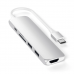 Satechi Slim V2 Aluminum Type-C Multi-Port Adapter 4K Silver (ST-SCMA2S)