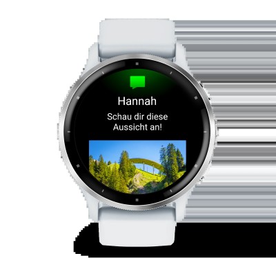 Смарт-часы Garmin Venu 3 Silver Stainless Steel Bezel with Whitestone Case and Silicone Band (010-02784-00/50)