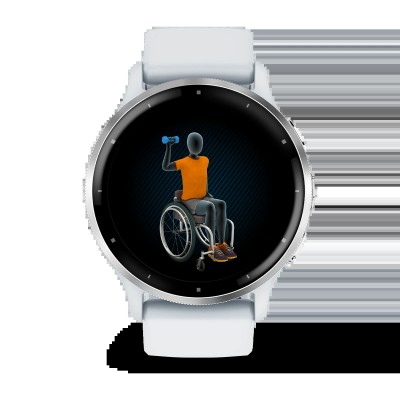 Смарт-часы Garmin Venu 3 Silver Stainless Steel Bezel with Whitestone Case and Silicone Band (010-02784-00/50)