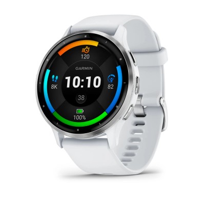Смарт-часы Garmin Venu 3 Silver Stainless Steel Bezel with Whitestone Case and Silicone Band (010-02784-00/50)