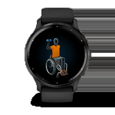 Смарт-часы Garmin Venu 3 Slate Stainless Steel Bezel with Black Case and Silicone Band (010-02784-01/51)