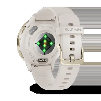 Смарт-часы Garmin Venu 3S Soft Gold Stainless Steel Bezel with Ivory Case and Silicone Band (010-02785-04)