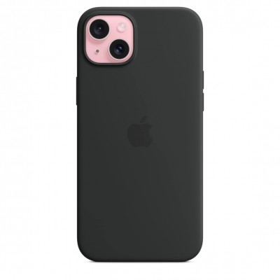Чехол iPhone 15 Plus Silicone Case with MagSafe - Black (MT103)