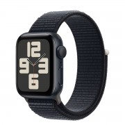 Apple Watch SE 2 GPS 40mm Midnight Aluminum Case with Midnight Sport Loop (MRE03)
