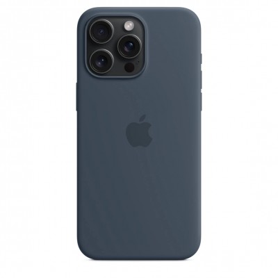 Чехол iPhone 15 Pro Max Silicone Case with MagSafe - Storm Blue (MT1P3)