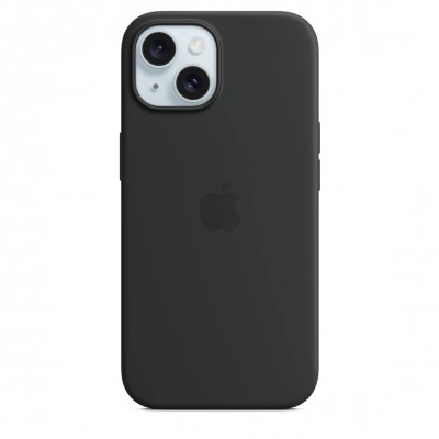 Чехол iPhone 15 Silicone Case with MagSafe - Black (MT0J3)