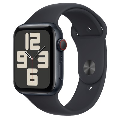 Apple Watch SE 2 GPS + Cellular 44mm Midnight Aluminum Case with Midnight Sport Band - S/M (MRH43)
