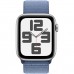 Apple Watch SE 2 GPS + Cellular 40mm Silver Aluminum Case with Winter Blue Sport Loop (MRGP3)