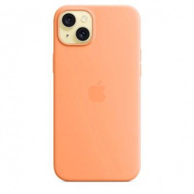Чехол iPhone 15 Plus Silicone Case with MagSafe - Orange Sorbet (MT173)