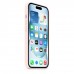 Чехол iPhone 15 Silicone Case with MagSafe - Light Pink (MT0U3)