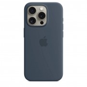 Чохол iPhone 15 Pro Silicone Case with MagSafe - Storm Blue (MT1D3)
