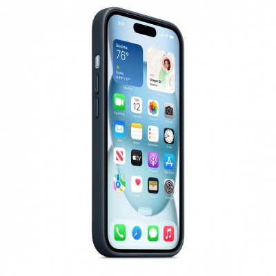 Чехол iPhone 15 FineWoven Case with MagSafe - Pacific Blue (MT3G3)
