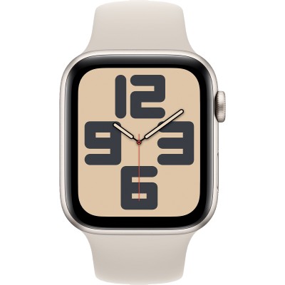 Apple Watch SE 2 GPS + Cellular 40mm Starlight Aluminum Case with Starlight Sport Band - S/M (MRFW3)