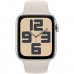 Apple Watch SE 2 GPS + Cellular 40mm Starlight Aluminum Case with Starlight Sport Band - S/M (MRFW3)