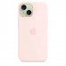 Чехол iPhone 15 Silicone Case with MagSafe - Light Pink (MT0U3)