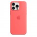 Чехол iPhone 15 Pro Max Silicone Case with MagSafe - Guava (MT1V3)