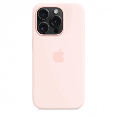 Чохол iPhone 15 Pro Silicone Case with MagSafe - Light Pink (MT1F3)