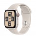 Apple Watch SE 2 GPS + Cellular 40mm Starlight Aluminum Case with Starlight Sport Band - S/M (MRFW3)