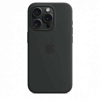 Чохол iPhone 15 Pro Silicone Case with MagSafe - Black (MT1A3)