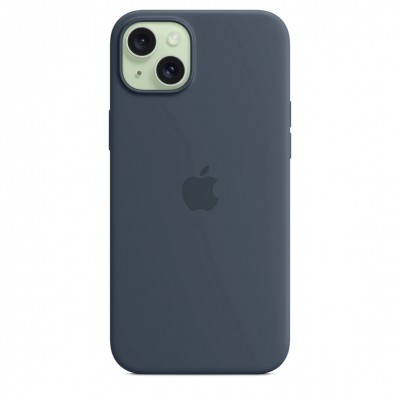 Чехол iPhone 15 Plus Silicone Case with MagSafe - Storm Blue (MT123)